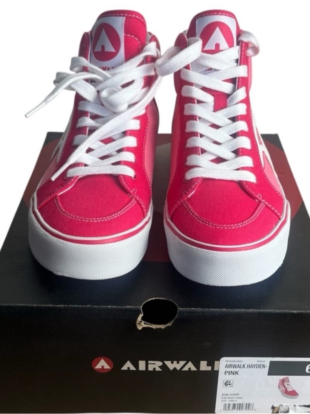 AIRWALK Hayden Pink High Tops Sneakers- Size 6 - Picture 2 of 15